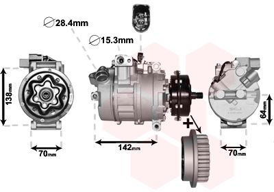 VAN WEZEL Компрессор, кондиционер 5800K987